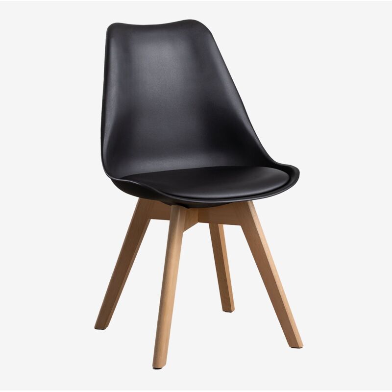 Chaise de salle à manger nordique Sklum Noir