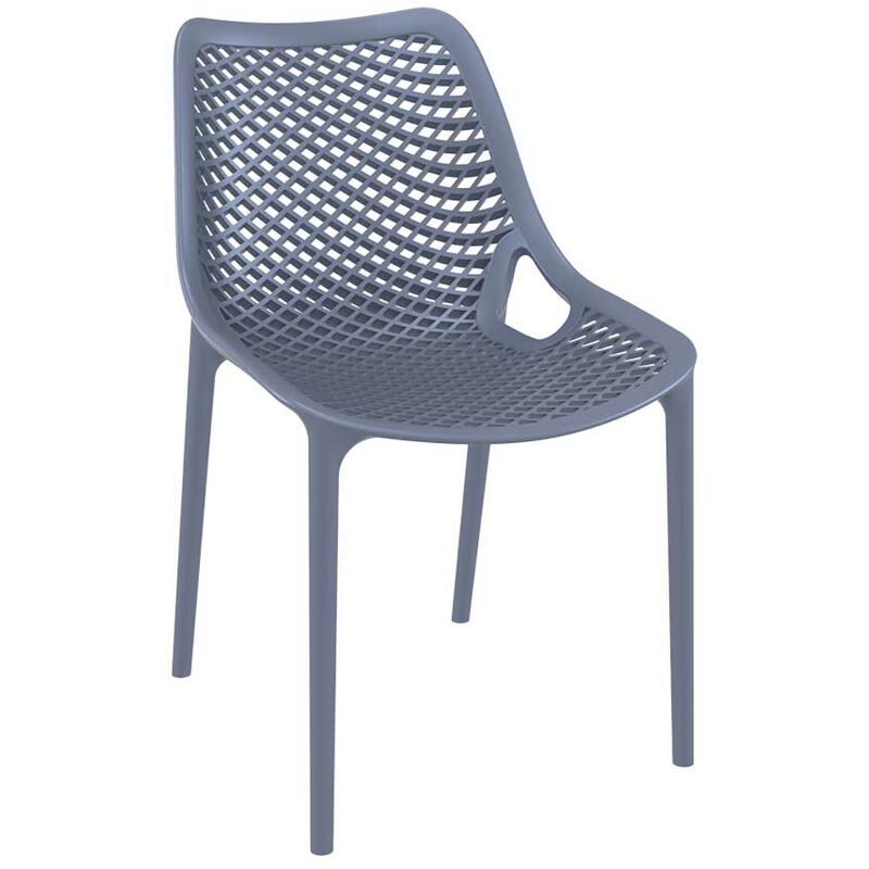 Chaise de style moderne idéal pour tout espace de vie disponible différentes couleurs colore : gris foncé