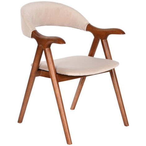 Chaise Orme Polyester 56X54X81 Marron Foncé