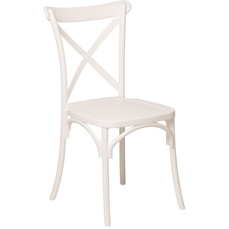 Sklum - Chaise de jardin empilable Otax Blanc