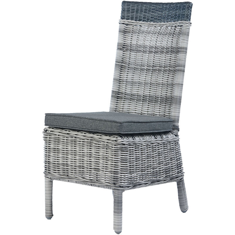 Homemaison - Chaise outdoor tressée ronde Multicolore 45x60x98 cm - Multicolore