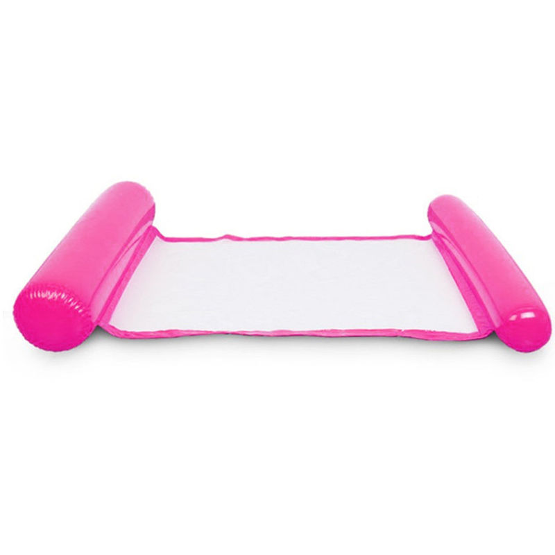 Asupermall - Chaise Piscine Piscine Siege Gonflable Lazy Bed Lounge Chair, Rose