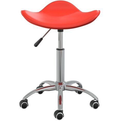 Chaise pivotante à manger  Chaise de cuisine Rouge Similicuir