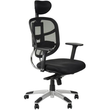Chaise pivotante avec assise extensible HN-5018 NOIR
