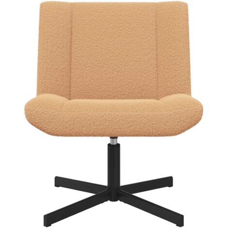Chaise pivotante Beige 63 x 75 x 76 cm Peau de mouton