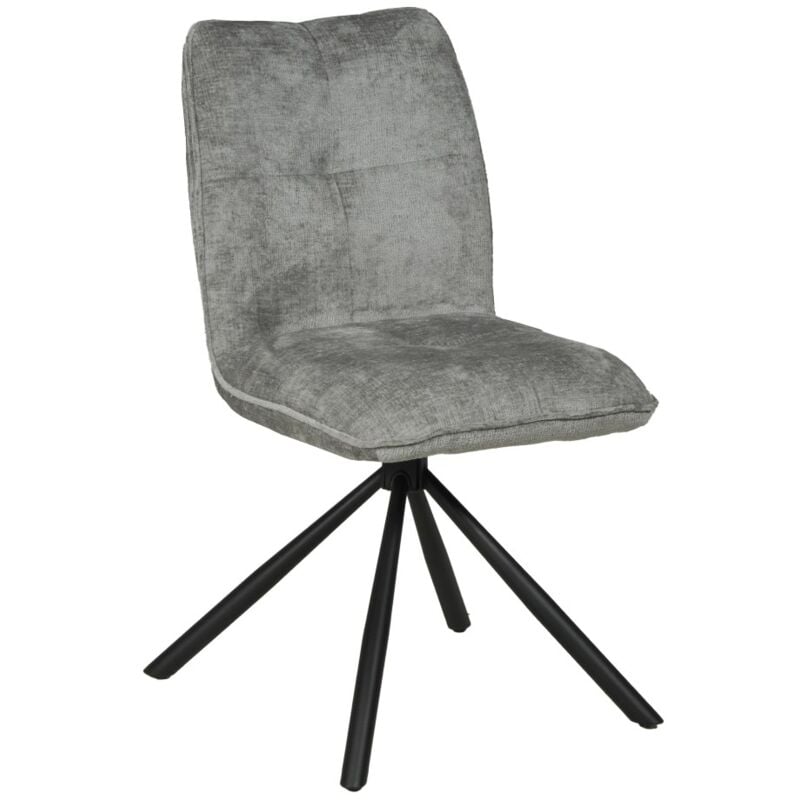 Chaise pivotante de salle à manger CORTINA / Gris clair/