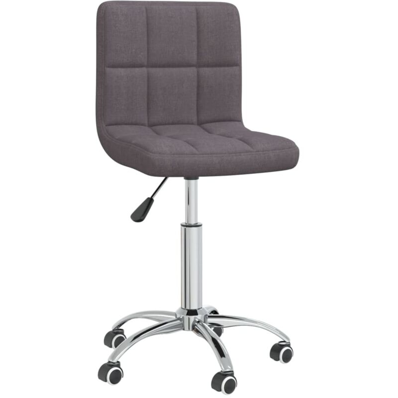 Chaise pivotante de bureau Taupe Tissu Vidaxl