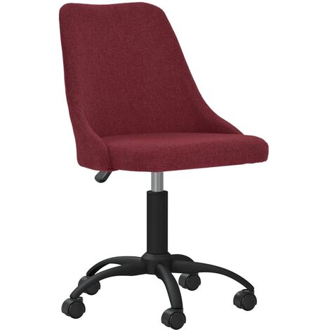 Chaise Pivotante de Bureau Tissu Ordinateur Ergonomique Multicolore