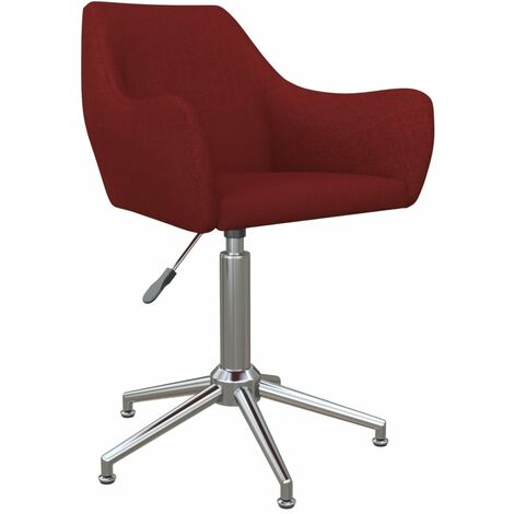 Chaise Pivotante de Bureau Tissu Ordinateur Ergonomique Multicolore