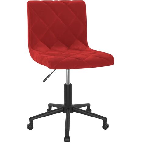 Chaise Pivotante de Bureau Velours Ergonomique Ordinateur Multicolore