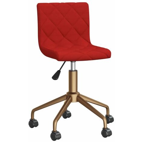 Chaise Pivotante de Bureau Velours Ordinateur Ergonomique Multicolore