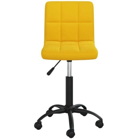 Chaise pivotante de salle à manger  Chaise de cuisine Jaune moutarde Velours