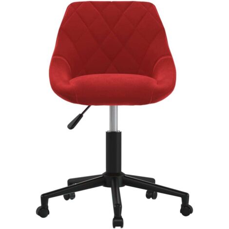 Chaise pivotante de salle à manger  Chaise de cuisine Rouge bordeaux Velours