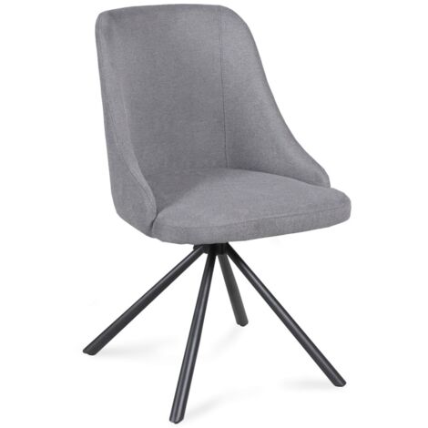 Chaise pivotante HORIZON / Gris clair/ 50x60x85