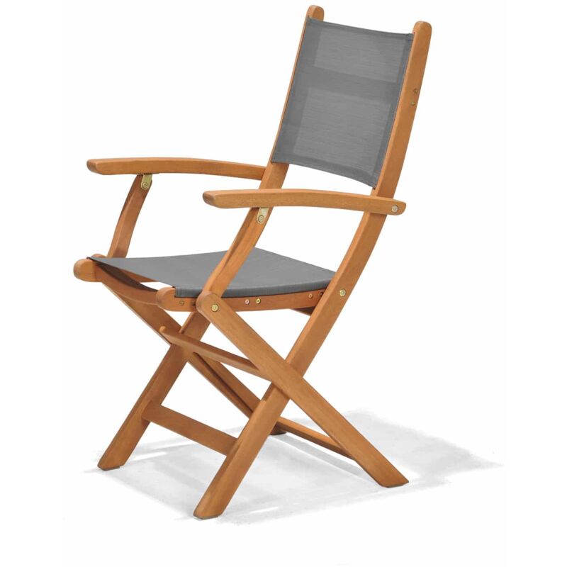 Chaise de Jardin Pliante Bois 60,65x54x93,20 cm - chillvert