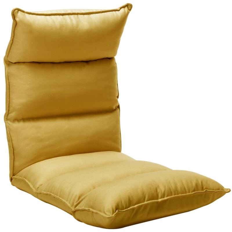 Chaise de pont pliante du sol en tissu de design élégant différentes couleurs Couleur : Moutarde jaune