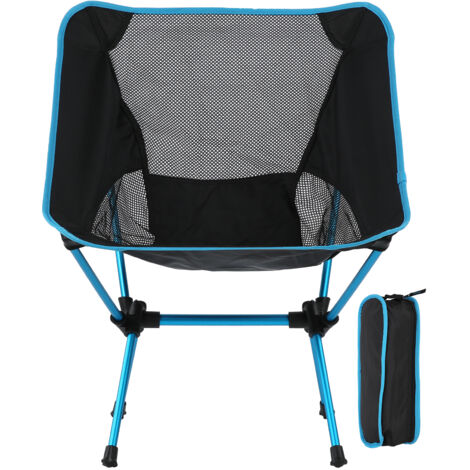 Chaise pliable légère pour pêche, camping et barbecue, dossier inclinable, transport facile