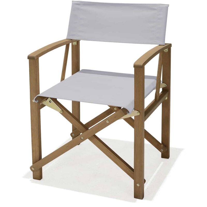 Chaise Pliante de Directeur Chillvert Milán Bois Avec Accoudoirs 51,5x54,2x84 cm