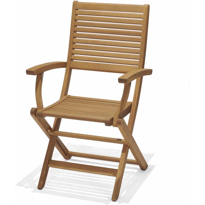 

Silla Plegable de Jardín Chillvert Milán Con Brazos Madera 57x54x93 cm