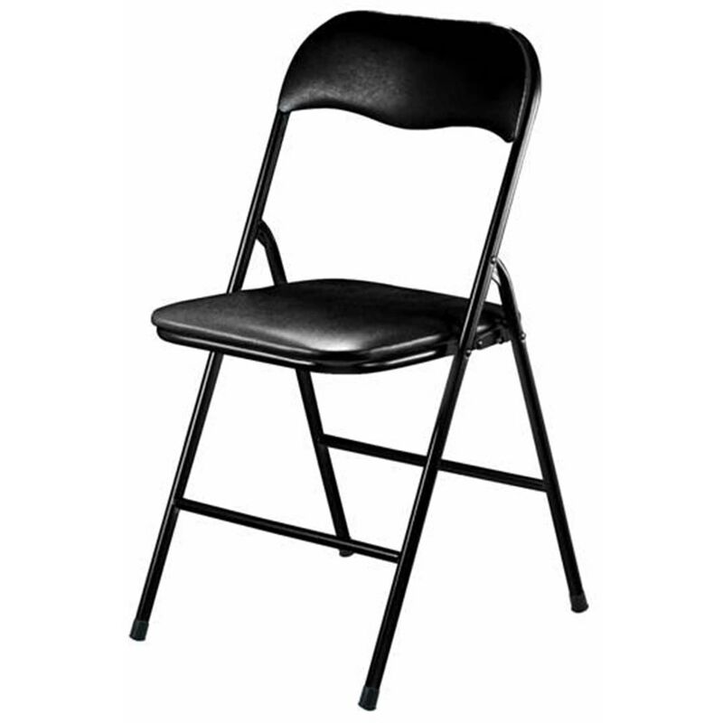 Homeness - Chaise pliante de l'intérieur ou d'acier extérieur avec siège et dos dans ppcp rembourré Closy Shadow - Shadow