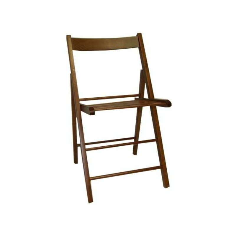 Chaise Pliante en Bois Birreria Noyer Vette