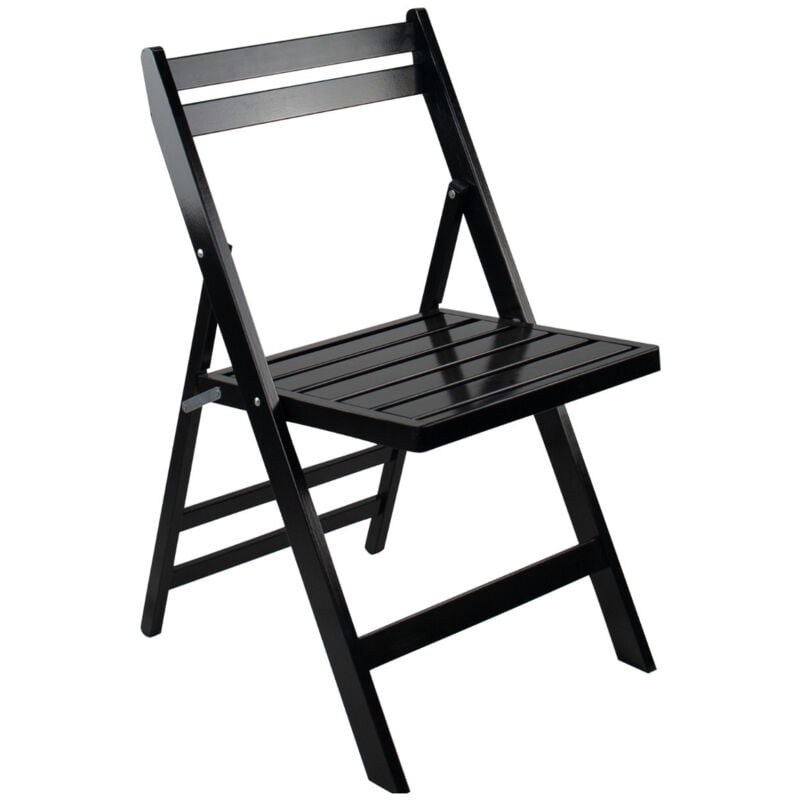 Chaise pliante en bois de bambou Biano 46x44x78cm O91