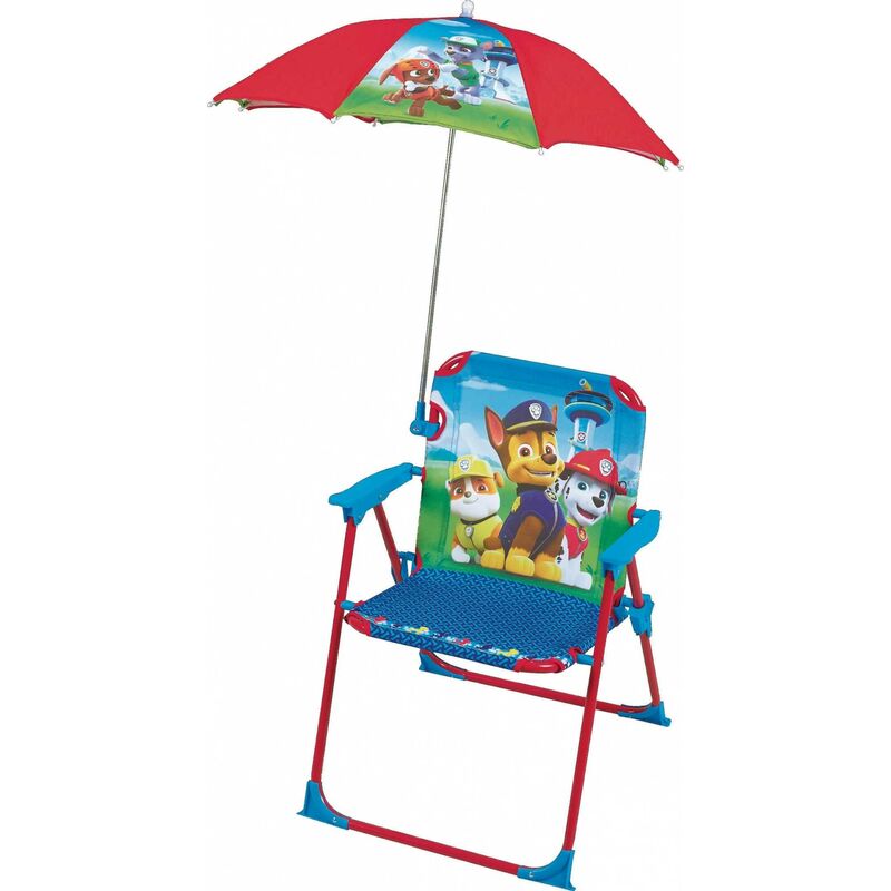 Cijep - Chaise pliante enfant avec parasol - Pat'Patrouille
