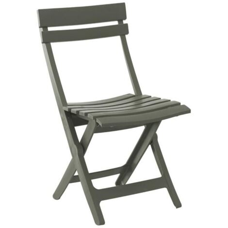 Chaise pliante - GROSFILLEX - Miami - Forest green - Résine