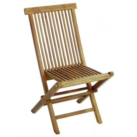 Chaise pliante Lia en bois teck Bois