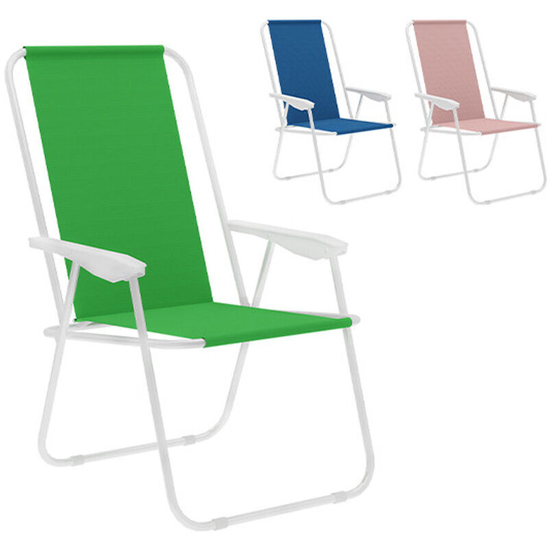 Marbueno Chaise Pliante Acier Assortie Plage et Piscine 59X51X83 cm 10170