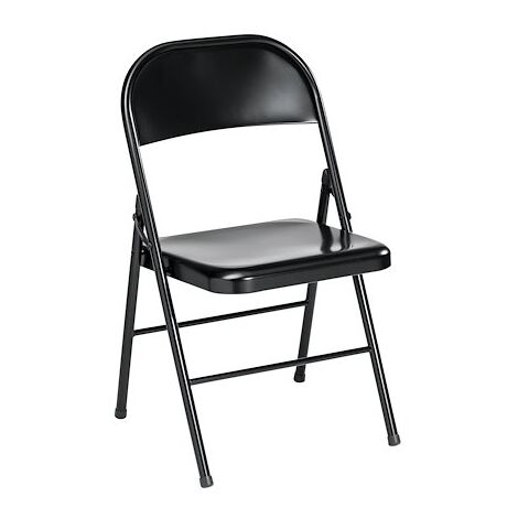 Chaise pliante Métal noire - Lot de 2 - Maxiburo