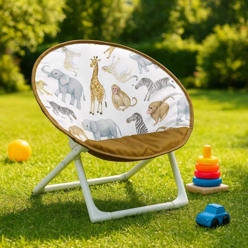 Chaise pliante moon pour enfants - interieurexterieur siege rembourre