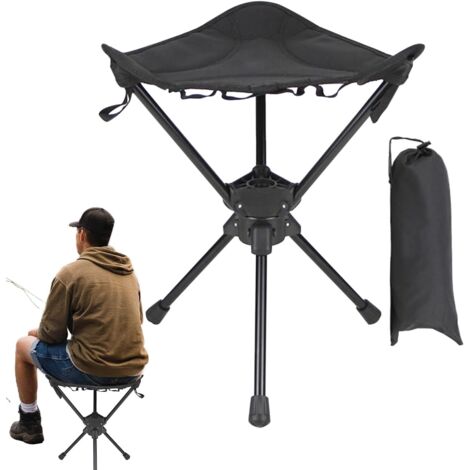 Chaise Portable Chaise Pliante Rotative,Siège Randonnée