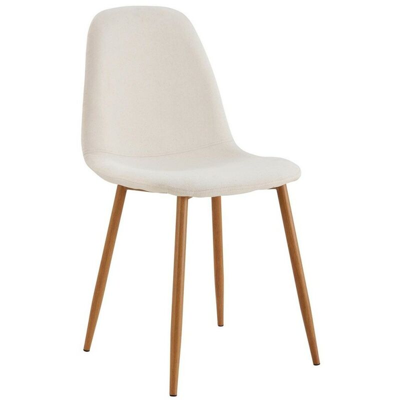 Chaise Poésie pieds métal imitation bois