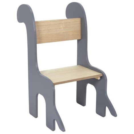 Chaise Pour Enfant Dino Gris Home Deco Kids
