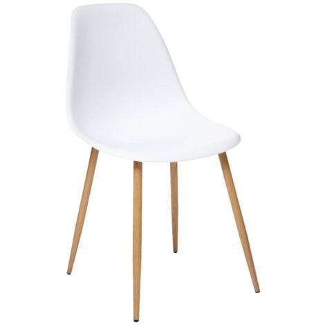 Chaise Dario métal cuir marron cognac - Atmosphera créateur d'intérieur