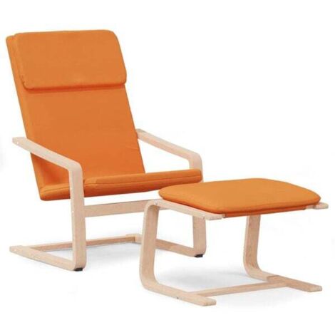 Chaise relax avec repose-pieds intégré – Fauteuil ergonomique en tissu anthracite pour salon ou bureau