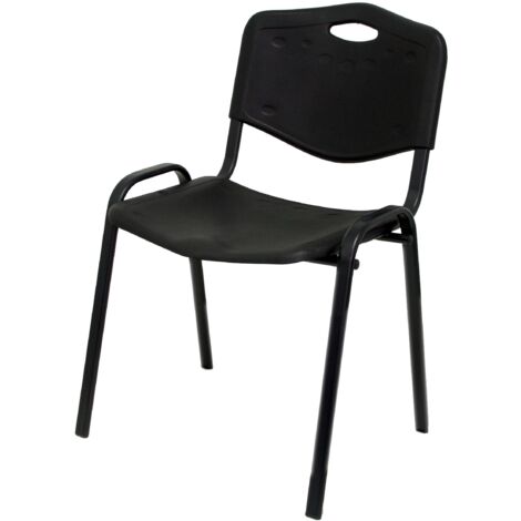 Chaise robledo en plastique noir