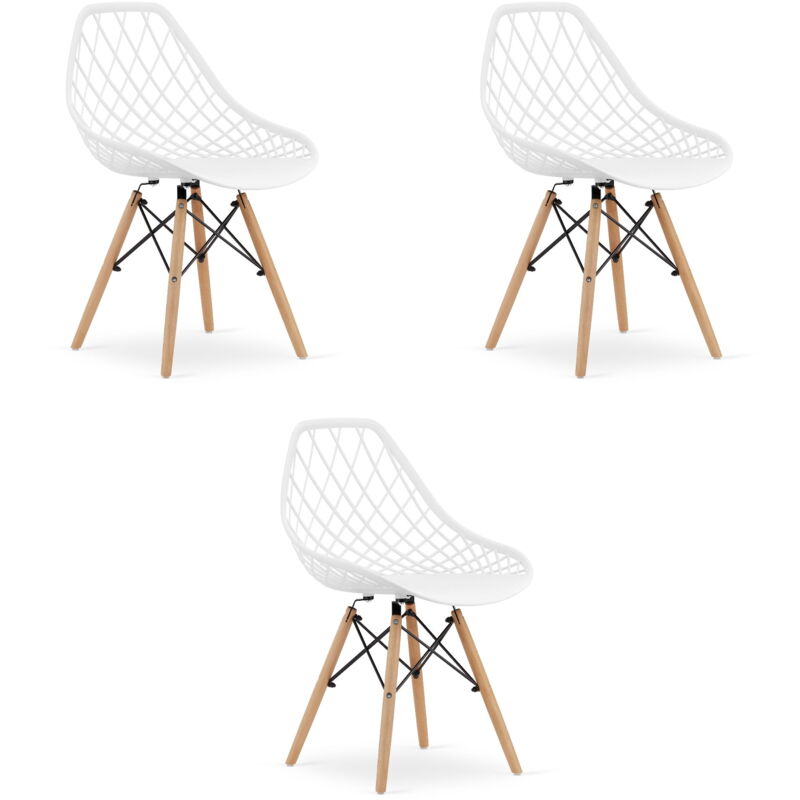 Chaise SAKAI - blanche x 3