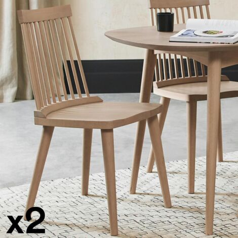 Chaise scandinave à barreaux (lot de 2) COPENHAGUE