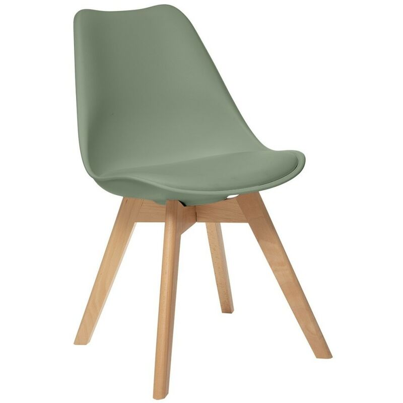 Chaise scandinave Baya kaki