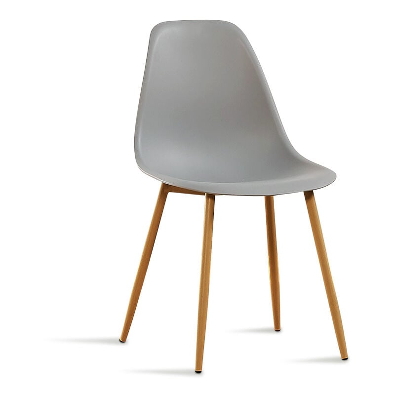 Chaise scandinave grises - Ela