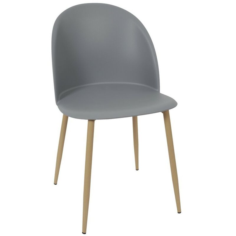 Chaise scandinave Bergen grise