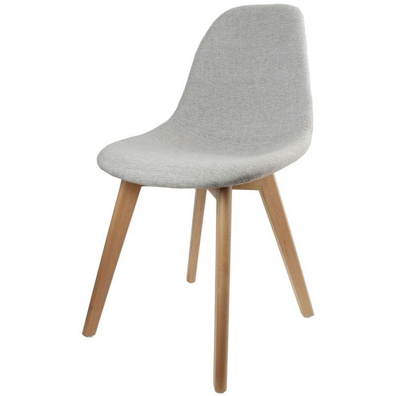 The Home Deco Factory - Chaise scandinave en tissus Olga - h. 83 cm