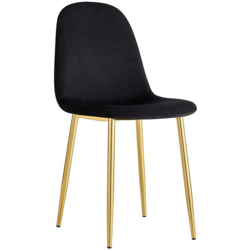 Chaise scandinave gold noir X4 pcs