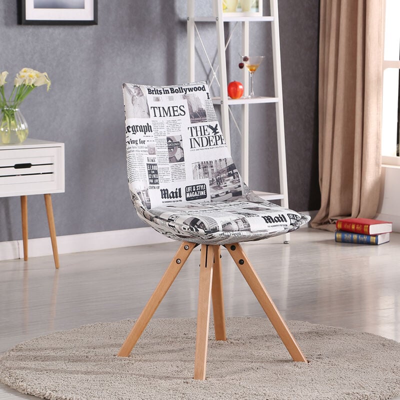 Chaise scandinave style papier journal - Minsk