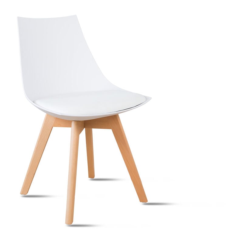 Designetsamaison - Chaise scandinave blanche - Prague