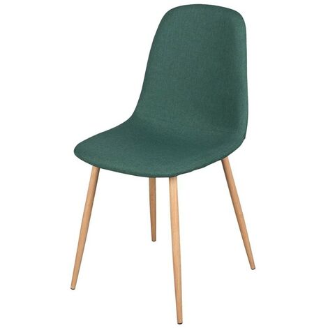 Chaise scandinave tissu Oslo vert