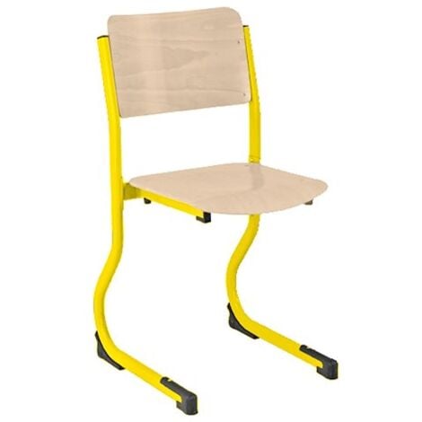 Chaise scolaire appui sur table piètement réglable en hauteur T4 à T6