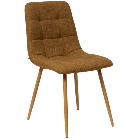 Chaise Sirac en Tissu Cannelle L45xP55xH84 cm - Atmosphera créateur d'intérieur